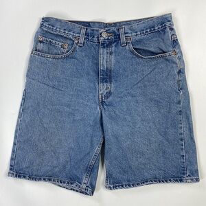 Vintage Levi's 550 Relaxed Fit Denim Jean Shorts Size 34 10" Inseam